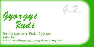 gyorgyi rudi business card